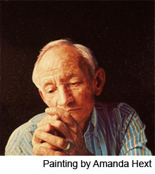 Painting of Ted Kooser by Amanda Hext